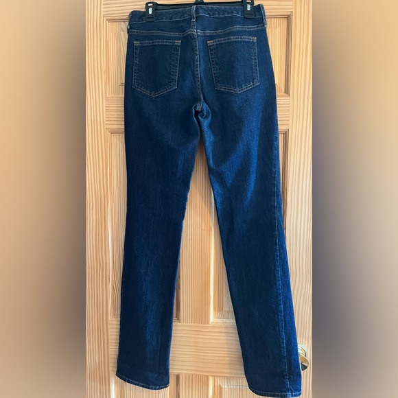 Eddie Bauer Slightly Curvy straight leg size 8L Blue Jeans - Picture 2 of 11